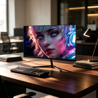 Monitor Curvo para Juegos de 23.8 Pulgadas, FHD, 75, 100, 165, 180, 200Hz, Panel VA, 1080P, Sin Parpadeo, Luz Azul Baja, Pantalla para PC de Escritorio