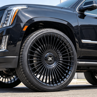 Jantes forgées Bku 6x139.7 pour Cadillac Escalade V Chevrolet Suburban Tahoe Yukon Navigator 23 24 26 pouces, jantes en alliage à rayons de luxe