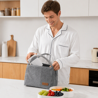 Sac isotherme non tissé OEM avec doublure en feuille d'aluminium pour pique-nique et déjeuner