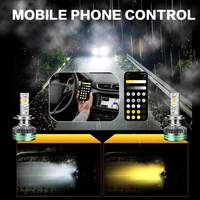 Ampoule LED de phare de voiture Xview 160W, faisceau haut et bas, H4 H7 9005 H13, ampoules LED, lampe LED, commande par application, phares de voiture