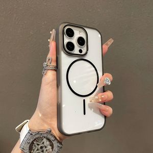Funda magnética transparente con anillo delgado para iPhone 16 Pro Max, funda ultrafina de PC premium que cubre completamente para iPhone 15 - Product Image 5