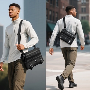 Für 9898 Modische Wasserdichte Umhängetasche für Herren - Luxuriöse Hochwertige Schultertasche mit MOLLE-System Leichte Reise-Kuriertasche 2L - Product Image 4