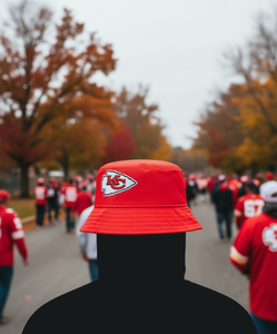 Gorro de Pescador Rojo de los Kansas City Chiefs para Hombre, Nueva Temporada, 56-58 cm, Deportivo, Informal, con Logotipo, de Poliéster, para Adultos, Primavera/Verano - Product Image 2