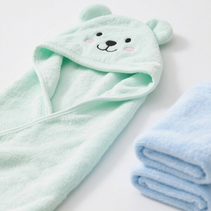 Serviette <span class=keywords><strong>de</strong></span> <span class=keywords><strong>bain</strong></span> à capuche en tissu <span class=keywords><strong>de</strong></span> bambou doux et écologique pour <span class=keywords><strong>bébé</strong></span>, pour la salle <span class=keywords><strong>de</strong></span> <span class=keywords><strong>bain</strong></span> - Product Image 1