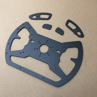 Plaque de volant de course RJX Custom 100% en fibre de carbone Sim