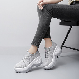 Chaussures décontractées pour femmes à enfiler, respirantes en maille, à semelle souple, avec semelle extérieure <span class=keywords><strong>MD</strong></span>, pour la marche des personnes âgées, grandes tailles, modèle transfrontalier - Product Image 4