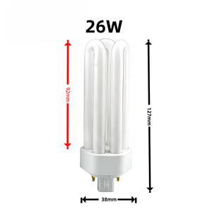 <span class=keywords><strong>Tube</strong></span> <span class=keywords><strong>fluorescent</strong></span> de haute qualité 13W 18W 26W 32W 42W CFL, lampe CFL à brancher, économie d'énergie - Product Image 4