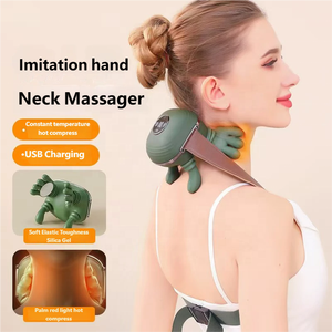 2026 Heißer tragbarer 6D Tiefen-Knet-Shiatsu Bionic Heated Schulter-Nacken-Massagegerät mit kabelloser Fernbedienung und USB-Aufladung - Product Image 1
