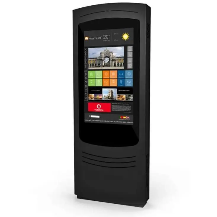 65 Inch Free Standing LCD Digital Outdoor Kiosk with Windows OS IP65