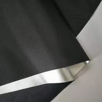 Rideau occultant ignifuge noir portable réutilisable en polyester, vente chaude en usine