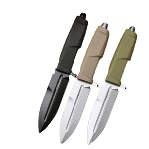 มีดดาบเหล็กดามัสกัสคุณภาพสูงแบบกำหนดเองได้ OEM สแตนเลสสตีล ด้ามจับยาง สำหรับงานอุตสาหกรรม พกพาได้ ใช้ต่อสู้ ทำเองได้ ลายเลเซอร์ - Product Image 1