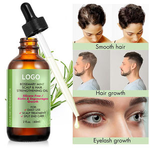 Biberiye yağı saç büyüme ve cilt bakımı için doğal biberiye nane yağı tedavisi onarım hasarlı saç kuru cilt soğuk preslenmiş saç yağı - Product Image 2