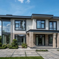 Fenêtre à battant en aluminium à grande ouverture, moustiquaire pliante en acier inoxydable, haute étanchéité, verre double vitrage moderne 95