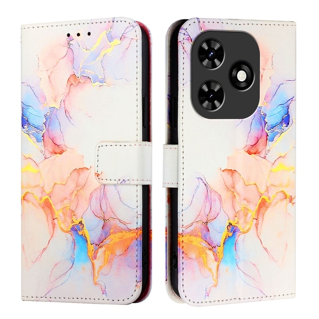 Book Flip Leather case with Card Slots for Tecno Spark GO 2024, for Infinix 40 4G Wallet Flip Cover Stand