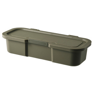 Boîte de rangement rectangulaire en plastique pour camping en plein air avec couvercle, capacité 70L, organisateur de coffre de voiture, épaissie, vente en gros - Product Image 4