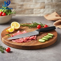 Nouveau couteau de chef japonais professionnel en acier inoxydable, ultra-affûté, avec manche antidérapant en caoutchouc, design ergonomique