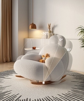 Fauteuil à bascule de loisirs pour salon et balcon, canapé paresseux, vente en gros