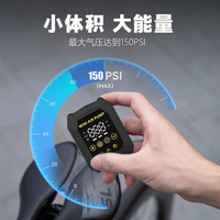 Compresseur d'air portable 150 PSI sans fil pour pneus de voiture, avec batterie 3000 mAh