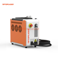 Chariot à dos équipement de rouille laser portable 50w 100w enlèvement de surface métallique peinture acier machine de nettoyage laser à impulsions