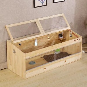 Boîte d'élevage en bois pour poulets, incubateur spécial en bois pour l'élevage et l'élevage en milieu naturel des lézards et des hamsters, sans… - Product Image 1