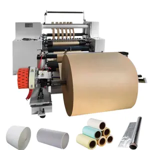 Automatic Slitting And Rewinding Machine For Jumbo Rolls Film And Paper