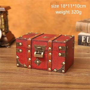 Coffre au trésor en <span class=keywords><strong>bois</strong></span> carré vintage <span class=keywords><strong>pour</strong></span> le rangement des bijoux WBH01 élégant Pirate maison boîte-cadeau gravé Design <span class=keywords><strong>pour</strong></span> la décoration de la maison - Product Image 3
