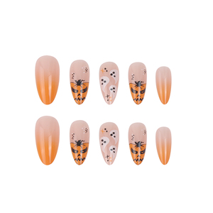 Alta calidad 3D lindo almendra ABS <span class=keywords><strong>uñas</strong></span> <span class=keywords><strong>postizas</strong></span> 24 Uds Halloween Prensa en manicura <span class=keywords><strong>para</strong></span> <span class=keywords><strong>niñas</strong></span> fábrica venta al por mayor <span class=keywords><strong>pegamento</strong></span> <span class=keywords><strong>para</strong></span> <span class=keywords><strong>uñas</strong></span> - Product Image 2