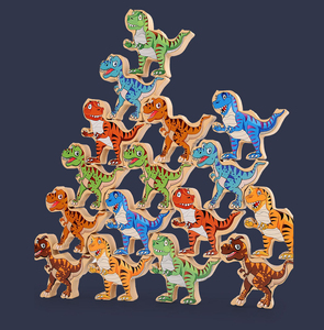 Premium CPC JUGUETES DE MADERA 3D DINOSAURIO APILAMIENTO BLOQUE JUEGO DE PUZZLE EDUCATIVO para NIÑOS APRENDIZAJE JUEGO DE PUZZLE Gran precio - Product Image 1