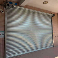 Portes enroulables en acier électrique, porte enroulable en acier perforé, sécurité et protection contre le vent