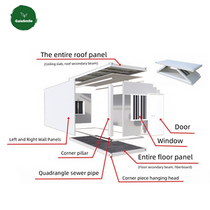 Cina prefabbricato contenitore pieghevole casa Filippine Australia facile da installare casa contenitore pieghevole casa per la <span class=keywords><strong>vendita</strong></span> <span class=keywords><strong>in</strong></span> ufficio - Product Image 3