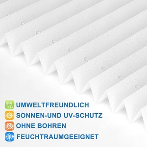 Hiện đại mở đôi accordion bóng râm không dây xếp li không khoan Venetian mù với định dạng mùa xuân mô hình ngang - Product Image 2