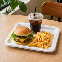 Witte Melamine Serveerschotels, Voedselveilige Robuuste Melamine Schalen voor Restaurant, Huis, Hotel, Bruiloft, Feest, Eten serveren