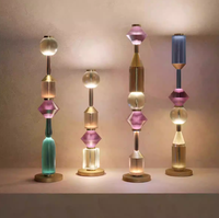 Lustre en verre vintage industriel à économie d'énergie LED d'intérieur coloré moderne personnalisable