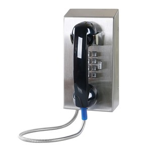 Téléphone de prison VoIP anti-vandalisme avec bouton de commande vocale, téléphone robuste analogique pour banque et usine - Product Image 2