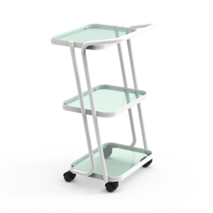 Nuevo carrito estético de vidrio de 3 niveles, muebles de salón de belleza de lujo negros, juego de muebles de salón moderno, dormitorio de plástico para adultos - Product Image 4