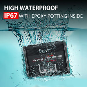 IP67 meilleure vente usine fabrication étanche 2X12V 20A humide plomb acide AGM LiFePO4 Lithium <span class=keywords><strong>Marine</strong></span> <span class=keywords><strong>chargeur</strong></span> de banque embarqué 2 BANK - Product Image 5