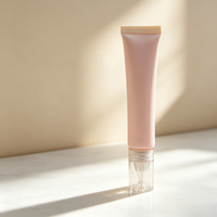 Tubes en plastique PE vides de 20 ml, emballage cosmétique, conteneur pour rouge à lèvres, baume à lèvres, tube souple transparent à presser, bouchon à vis, impression sérigraphique