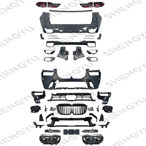 Para <span class=keywords><strong>BMW</strong></span> X7 G07 19-22 a <span class=keywords><strong>2023</strong></span>+ Modelo Deportivo, Sistemas de Carrocería Incluyen Ensamblaje de Parachoques Delantero y Trasero con Rejilla, Faros Delanteros y Luces Traseras - Product Image 2