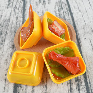 ขา<span class=keywords><strong>ไก่</strong></span>ปีกไก่จำลอง PVC สำหรับตกแต่งชามบาร์บีคิว อุปกรณ์ประกอบฉากถ่ายภาพ ของตกแต่งแสนสนุก ของประดับตกแต่ง รูปแบบผัก - Product Image 4