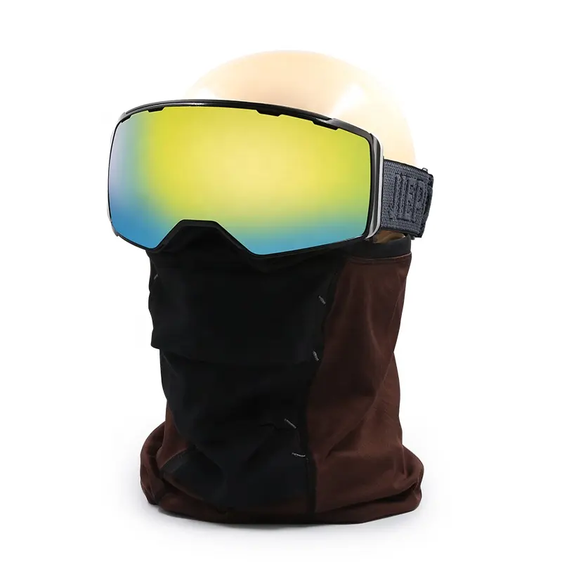 Kacamata tahan angin anti-kabut, kacamata olahraga salju terpolarisasi, mata papan salju Google Ski lensa magnetik