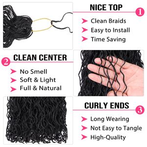 Zizi 28-Inch Micro Yanky Xoắn Crochet Tóc Bím Tóc 240 Sợi Tóc Vàng Tổng Hợp Mini Hộp Bím Tóc Với Tự Nhiên Xoăn Kết thúc Phụ Nữ - Product Image 3