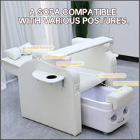 Mobilier de salon équipement électrique inclinable Spa Massage bain de pieds pédicure banc manucure Station chaises