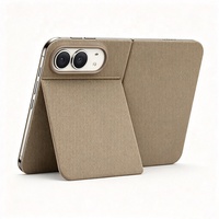 Étui de téléphone TechWoven pour iPhone Duo, support pliable, housse de protection en tissu