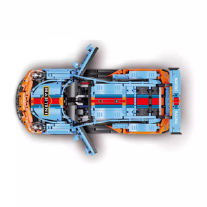 Super voiture blocs de construction bricolage <span class=keywords><strong>jouets</strong></span> de course compatibles avec l'assemblage transfrontalier GT modèle RC briques pour le thème du transport - Product Image 2