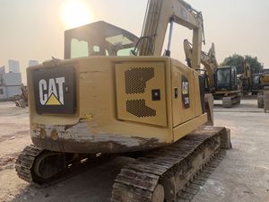Excavatrice sur chenilles CAT avec godet de terrassement, machine d'occasion - Product Image 2