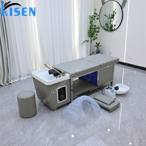 Kisen Compact Portable Shampoo Chair No Plumbing Needed Includes Water Circulation and Head Spa Functions <b>for</b> Small Salons - Product Image 1