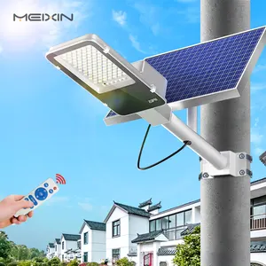 MeiXin Factory outdoor IP65Led 150w 300w solar street lamp Split die cast aluminum+tempered glass solar street light outdoor