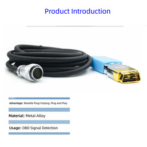 Câble de diagnostic en gros OBD 12V 16 broches mâle vers connecteur aviation 20 broches pour test d'ECU automobile et diagnostic de véhicule - Product Image 2