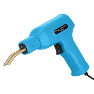 50W Blue Portable Hand PVC Plastic Hot Stapler Heat Welding Torch Gun Car Bumper Repair Welder Machine Kit Stapler for Sealing