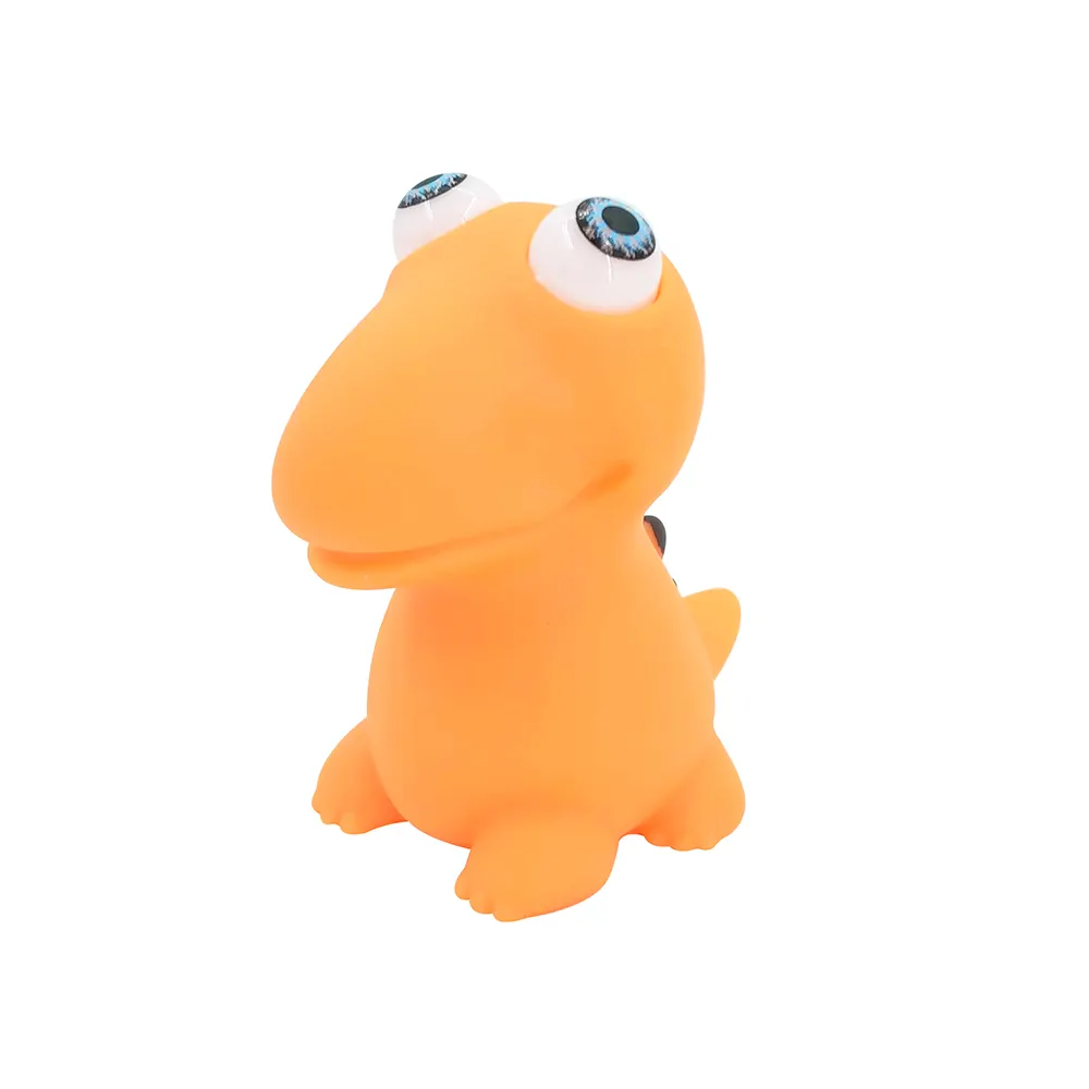 Yeni varış komik dekompresyon çocuklar elastik Squishy anti-stres Pop Out patlama gözler sıkmak Fidget sıkmak göz patlama out dino